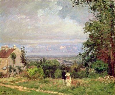 Louveciennes, 1870 door Camille Jacob Pissarro